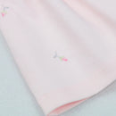Rosebud Embroidery Dress - Pale Pink