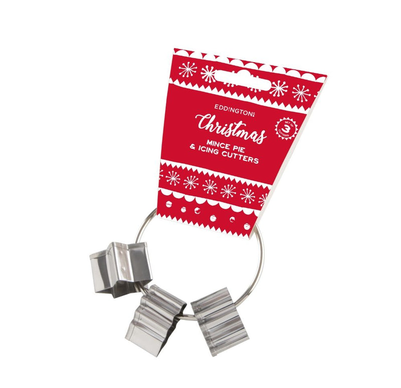 Mince Pie & Icing Cutters Set of 3