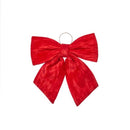 22cm Velvet Bow - Ruby