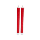 Faux Flame Taper Candles - Red