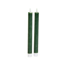 Faux Flame Taper Candle 2 Pack - Green