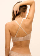 Halo Lace Strapless Bra - Nude