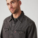 Western Standard Fit Shirt - Black Washed