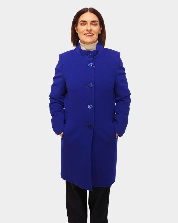 Mid Mandarin Coat - Royal