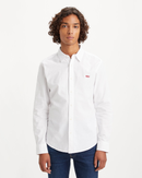 Battery Hem Shirt - White+