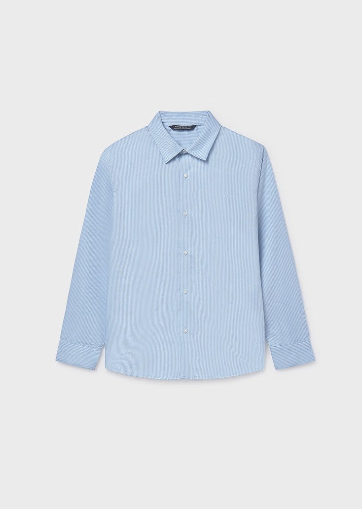 Basic Long Sleeve Shirt - Light Blue 12