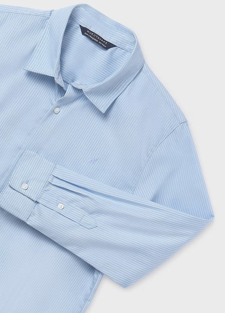 Basic Long Sleeve Shirt - Light Blue 12