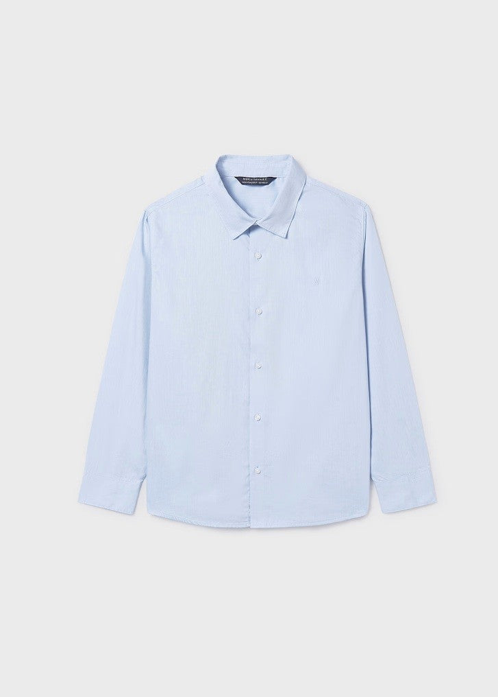 Basic Long Sleeve Shirt - Light Blue 14