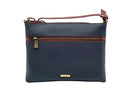 Crossbody - Navy/tan