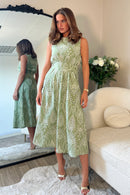 Monroe Midi Sundress - Green