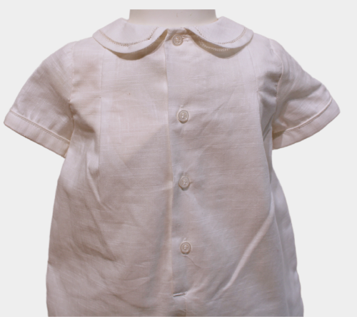 Robert Linen Romper - White