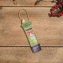 Seasons Greetings Green Post Box With Bow & Robin