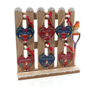 Festive Wooden Heart &amp; Robin Hanging Decoration