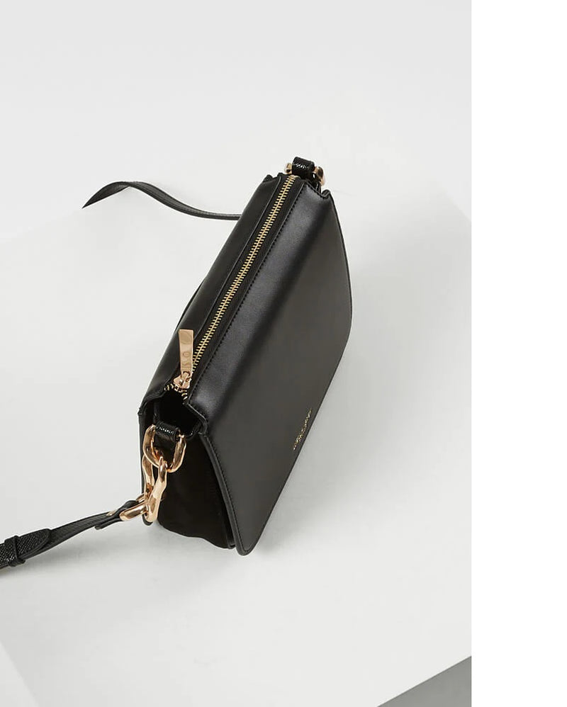 Margarita Zip Top Crossbody - Black