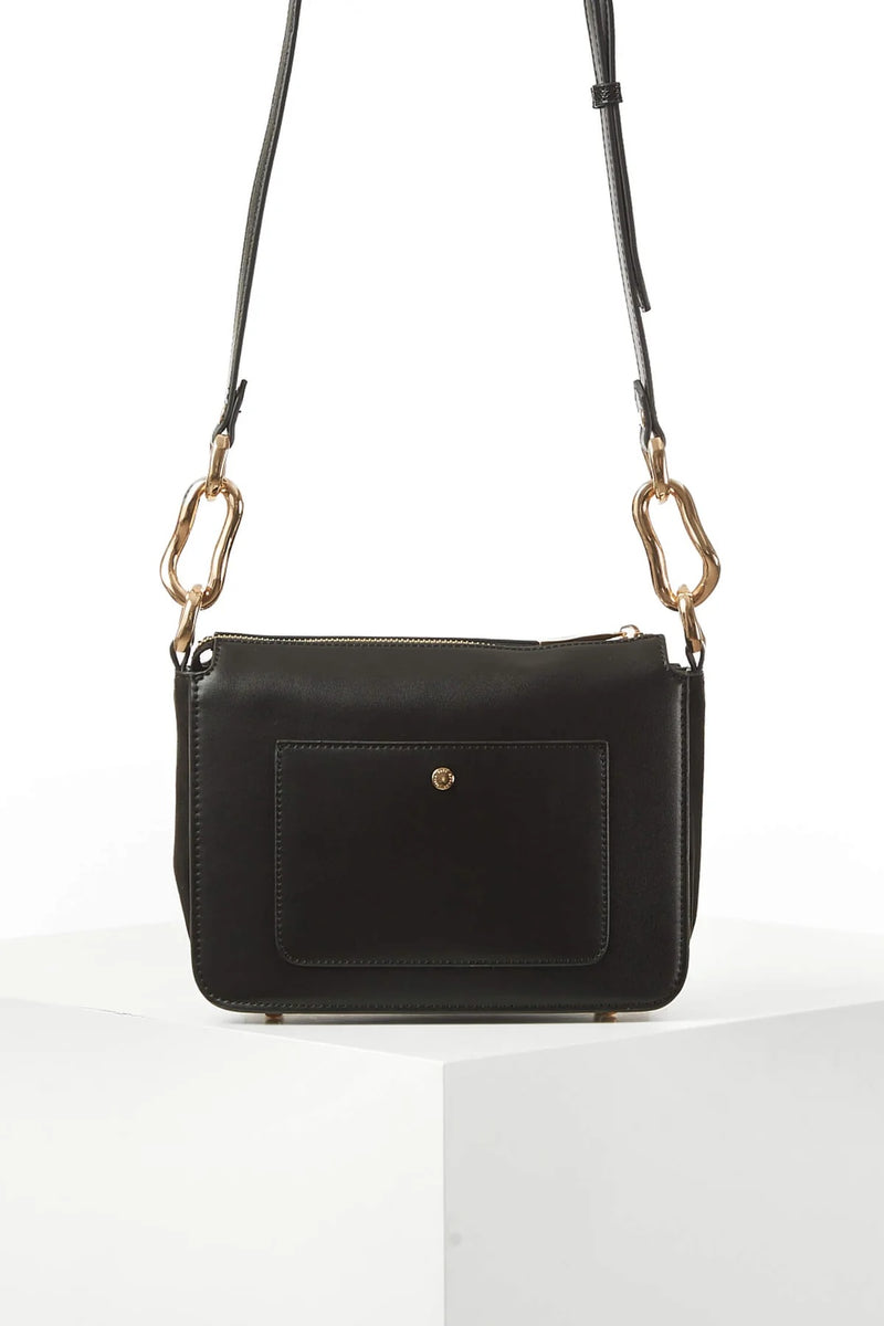 Margarita Zip Top Crossbody - Black
