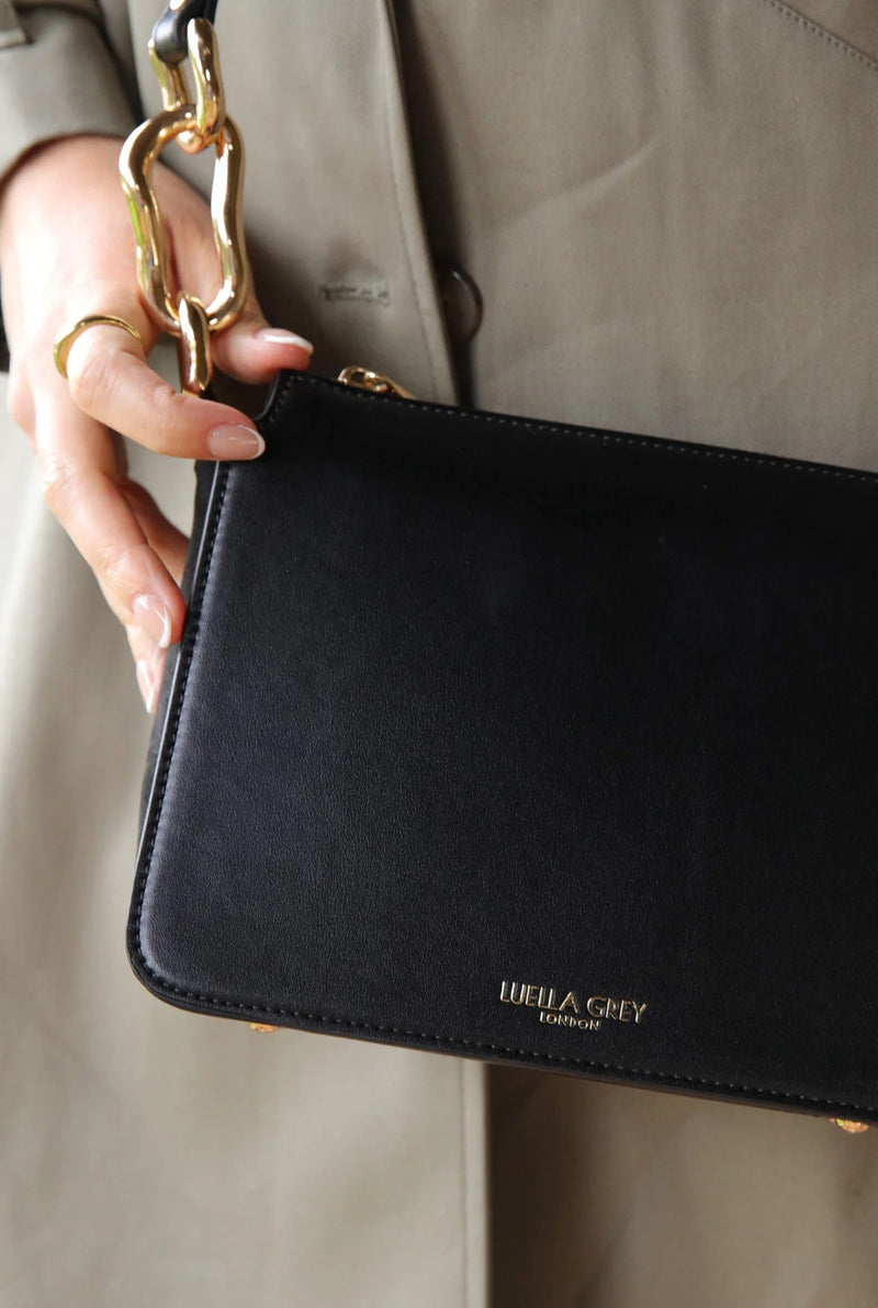 Margarita Zip Top Crossbody - Black