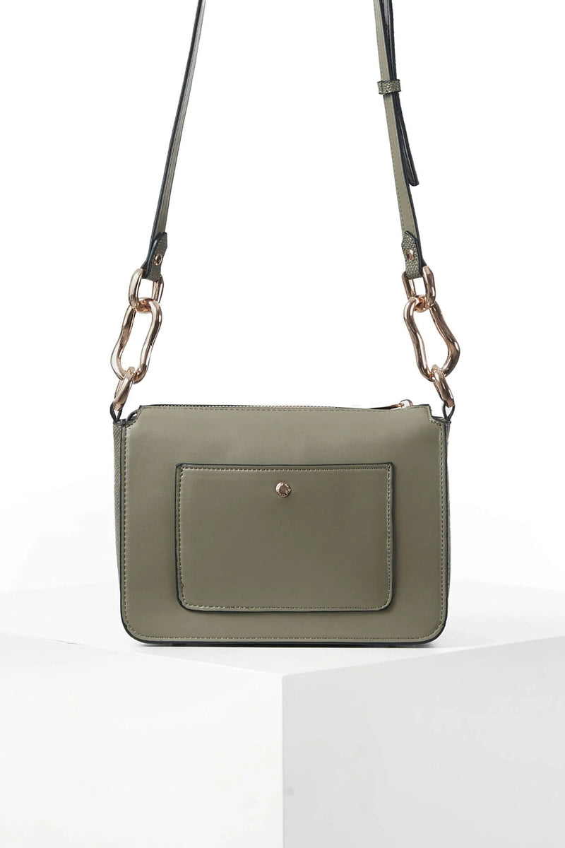 Margarita Zip Top Crossbody - Sage