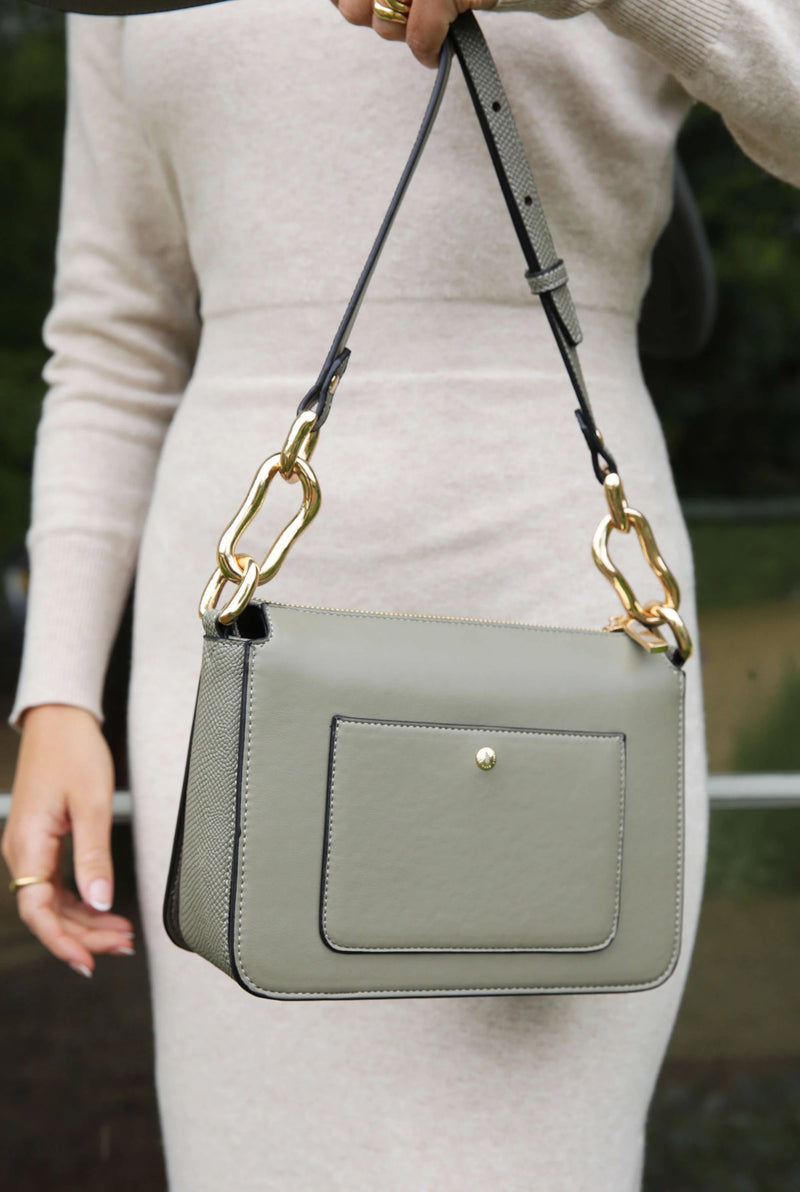 Margarita Zip Top Crossbody - Sage