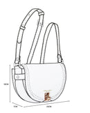 Tara Saddle Crossbody - Tan