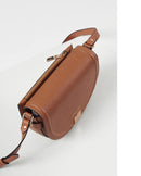 Tara Saddle Crossbody - Tan