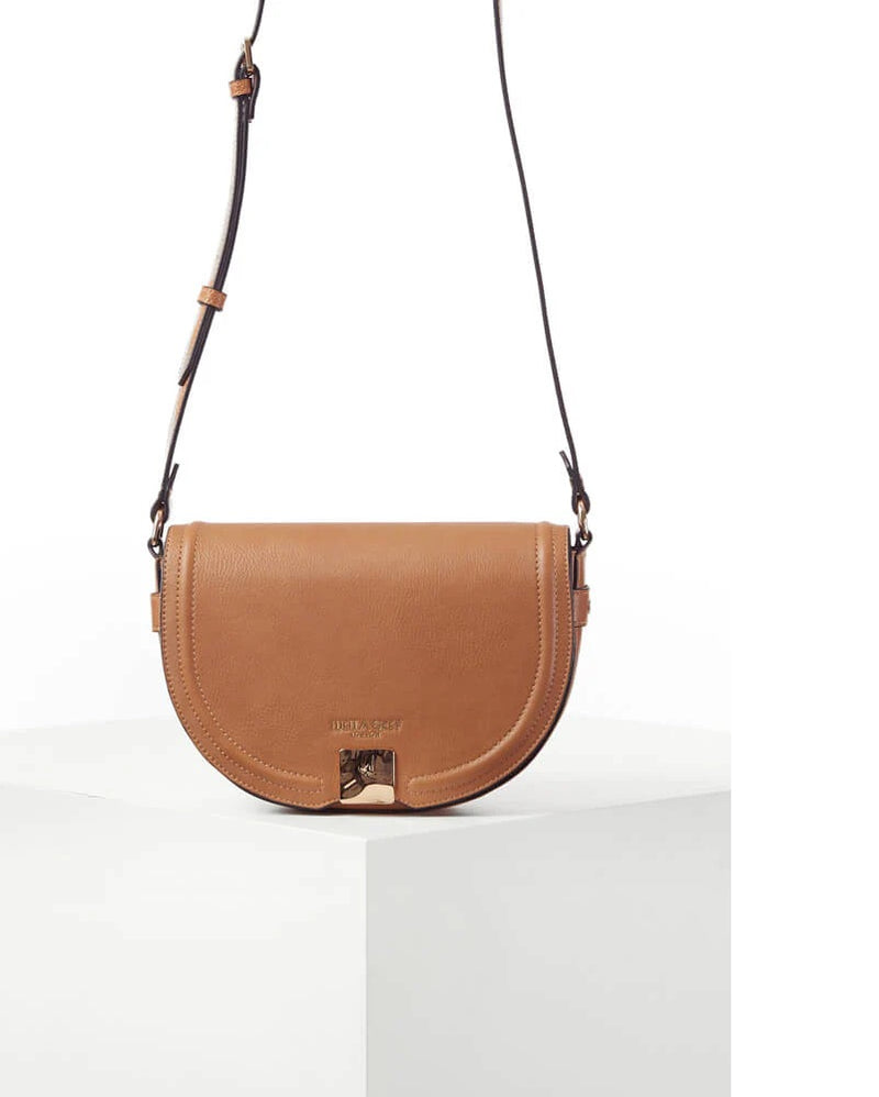 Tara Saddle Crossbody - Tan