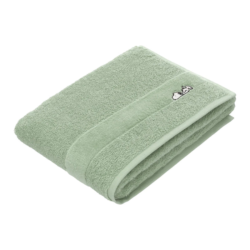 Sleepy Snoopy Towel - Eucalyptus