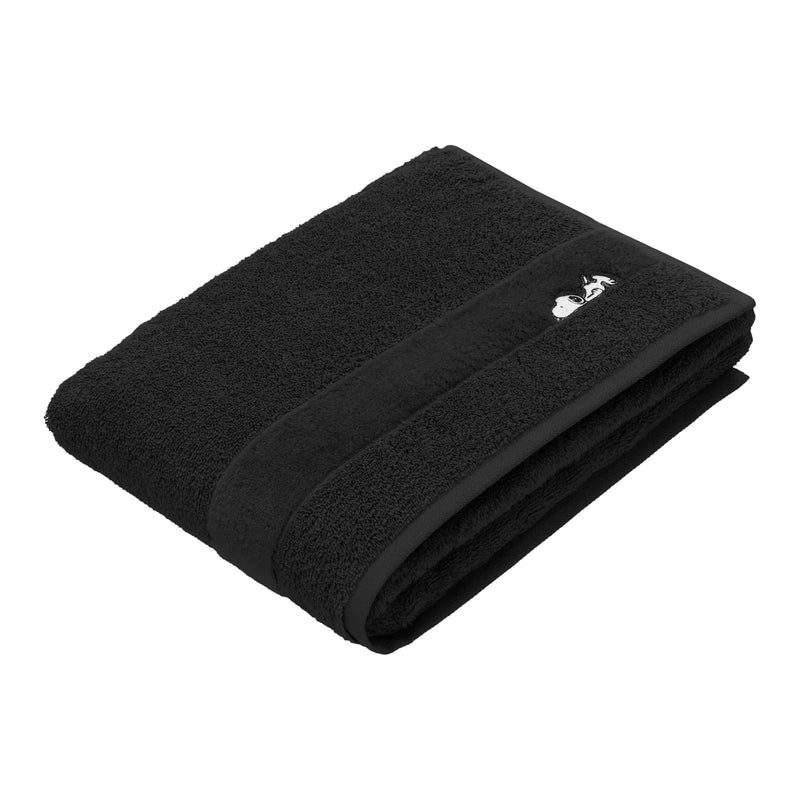 Sleepy Snoopy Towel - Black
