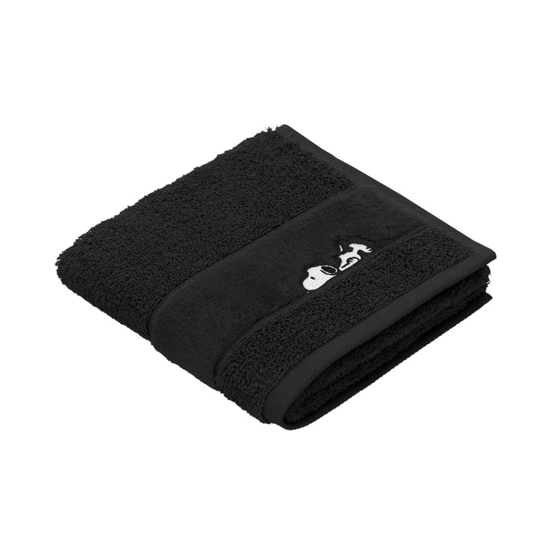 Sleepy Snoopy Towel - Black