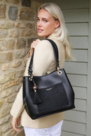 Sienna Hobo Tote - Black