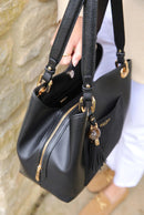 Sienna Hobo Tote - Black