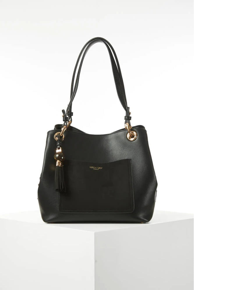 Sienna Hobo Tote - Black