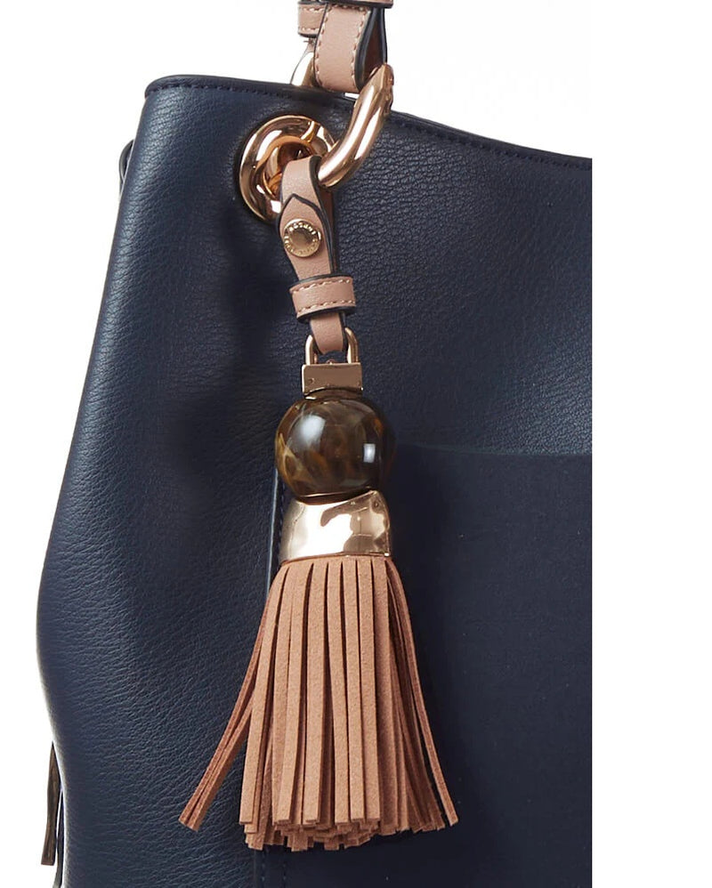 Sienna Hobo Tote - Navy