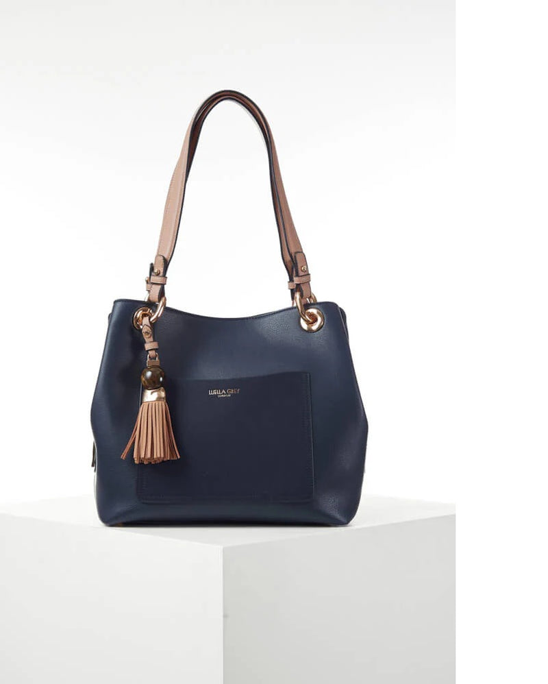 Sienna Hobo Tote - Navy