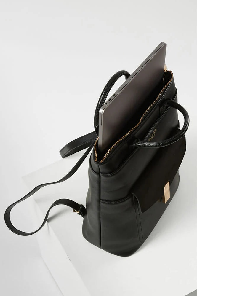 Audrey Laptop Backpack - Black