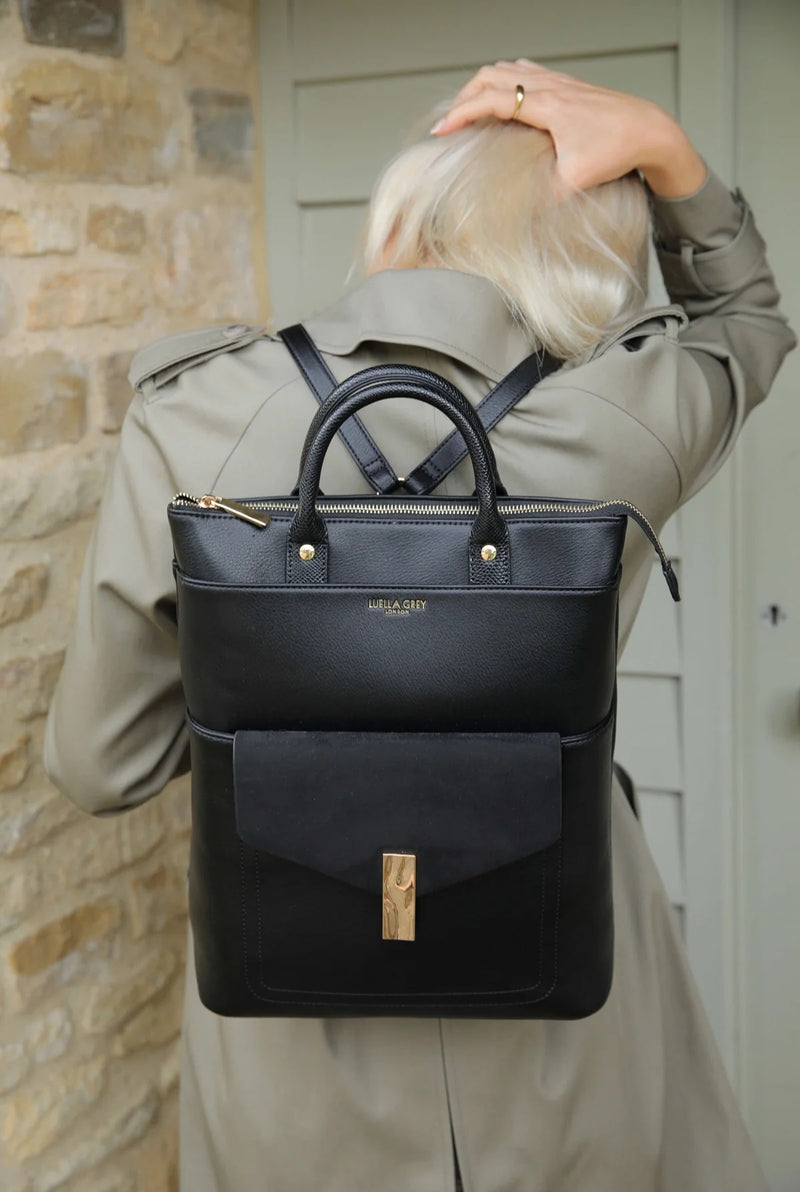 Audrey Laptop Backpack - Black