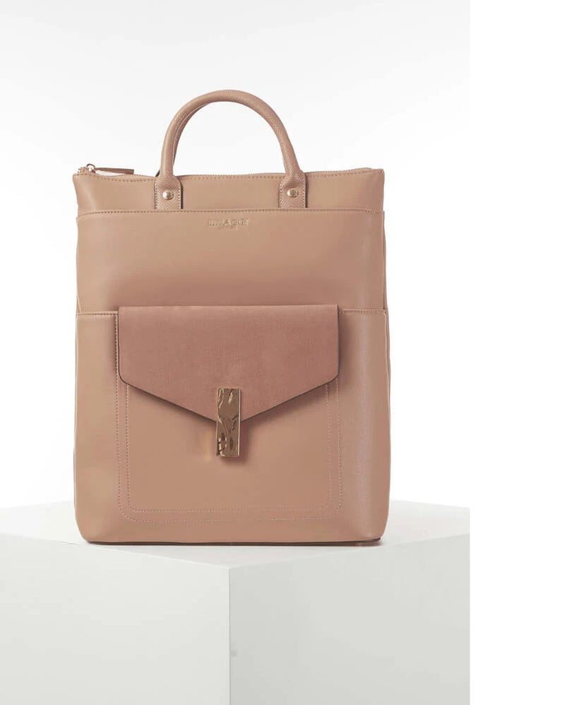 Audrey Laptop Backpack - Taupe