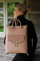 Audrey Laptop Backpack - Taupe