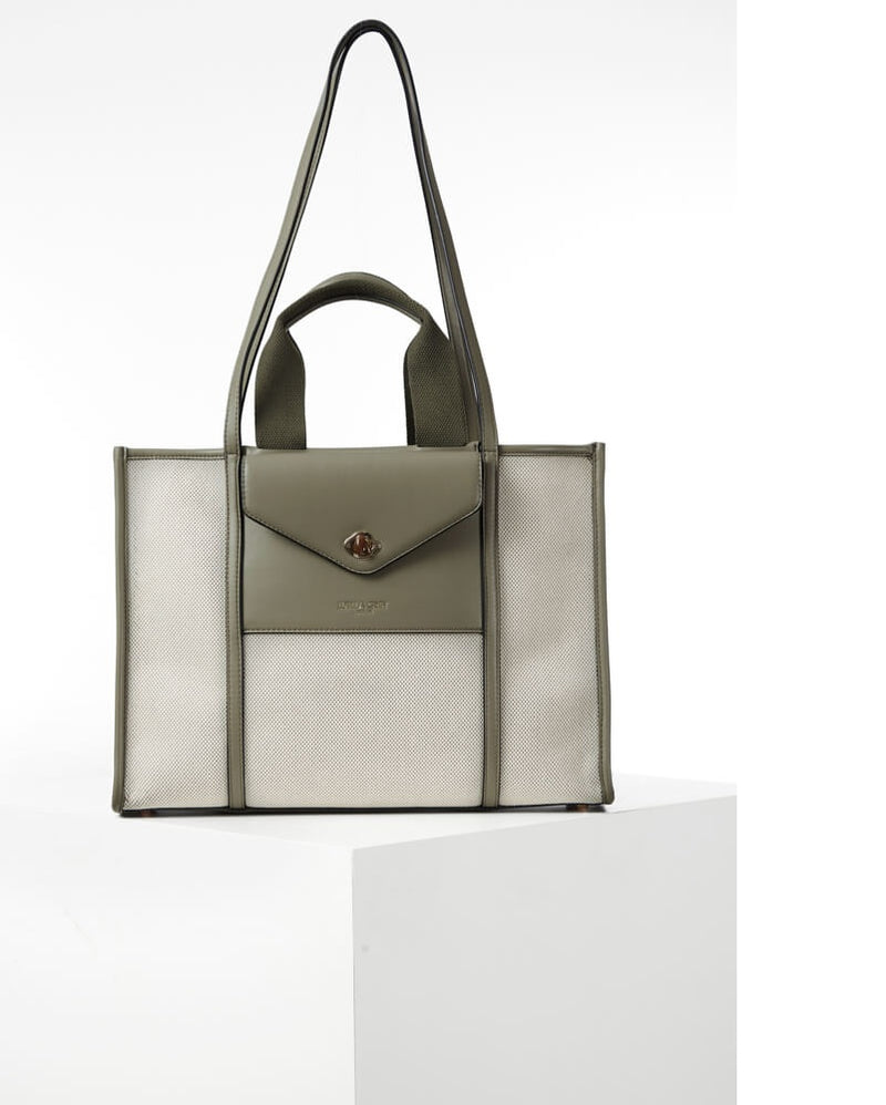 Giselle Laptop Tote - Sage