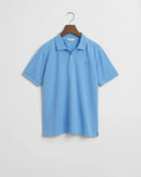 Gant Shield Pique Polo Shirt - Dream Blue