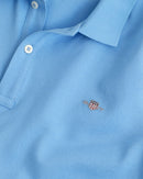 Gant Shield Pique Polo Shirt - Dream Blue