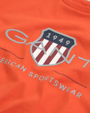Archive Shield T-Shirt - Deep Orange
