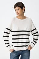 Thea 3 Round Neck Jumper - Star White