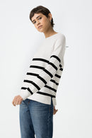 Thea 3 Round Neck Jumper - Star White