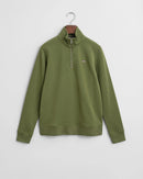 Shield Half Zip Sweatshirt - Washed Olive