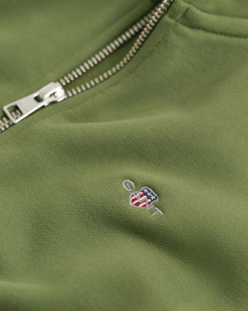 Shield Half Zip Sweatshirt - Washed Olive