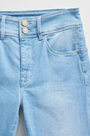 Secret Cropped Skinny - Blue