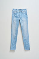 Secret Cropped Skinny - Blue