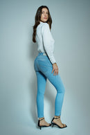 Secret Cropped Skinny - Blue