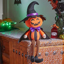 Pumpkin Witch with Dangly Legs