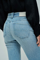 Faith Cropped Flare - Blue